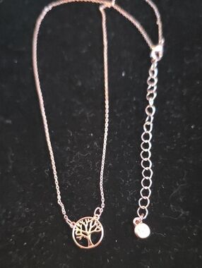 LC Lauren Conrad Rose Gold Tree of Life Pendant Necklace